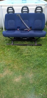 PRODÁM TROJSEDAČKU DO FIAT DUCATO 2002-2005 MODRÁ PĚKNÁ - 8