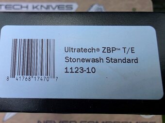 Microtech Ultratech ZBP Black Handle Tanto - 8