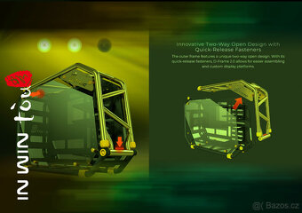 In Win D-FRAME 2.0 black/green + 1065W zdroj D-FRAME 2.0 - 8