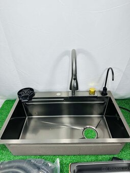 Nový Nerezový Multifunkční dřez 75 x 45 x 21 cm - 8