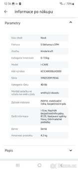 Autosedačka I-CARE I-SIZE + Kinderkraft základna 40-87 cm - 8