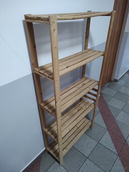 REGÁL DŘEVĚNÝ HEZKÝ STAV - 8