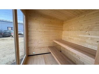Venkovní finská sauna Hilden M 2x4m, 2 místnosti - 8