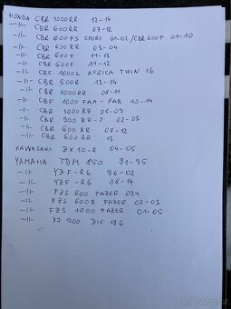 Plexi štíty Honda,Yamaha,Suzuki,Kawasaki, - 8