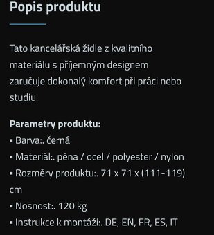 Nové kancelářské křeslo - 8