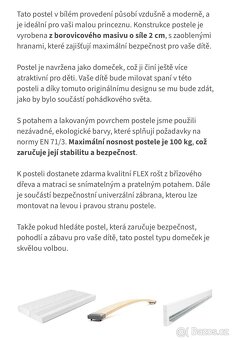 Dětská domečková postel - 8