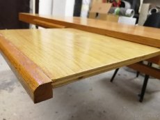 Retro konferenční masivní dubový stůl - 8