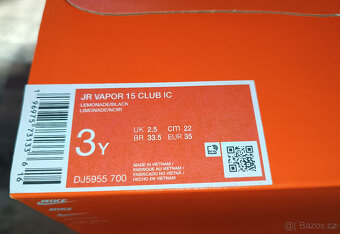 Dětské sálové boty Nike Mercurial Vapor 15 CLUB - vel. 35 - 8
