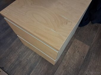 Ikea komoda noční stolek Malm bříza 2 zásuvky - 8