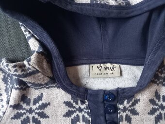 Zimni šaty Next vel. 98 s vlockou - 8