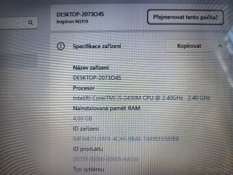 DELL Inspiron N5110 (p17f ) i5 SSD 240 GB - 8