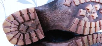 SENZAČNÍ KOTNÍKOVÉ KOŽENÉ BOTY - VEL. 38 - 8