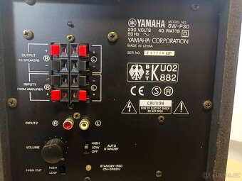 YAMAHA Woofer SW-P30 aktivní se zesilovačem - 8