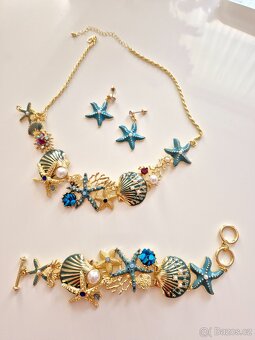 Nový set náramek, náhrdelník, náušnice. - 8