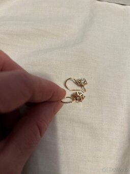 Náušnice pozlacené - 8