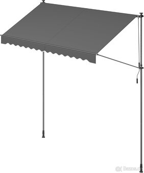 Balkónová markýza 300x120x220-300cm - 8