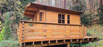 zahradní 2 chatky u lesa Jundrov Brno , zahrada 786 m2 , par - 8