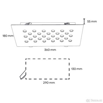 LED panely 50W, 7500 Lumenů - 8
