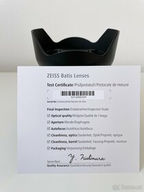 ZEISS Batis 18 mm f/2,8 pro Sony Full Frame E Mount - 8