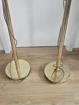 Interiérová sloupová lampa zlatá - 8