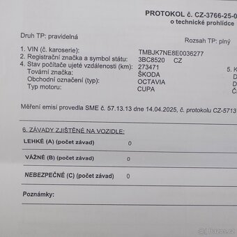 Škoda Octavia RS 3 2,0 TDI servisní knížka - 8