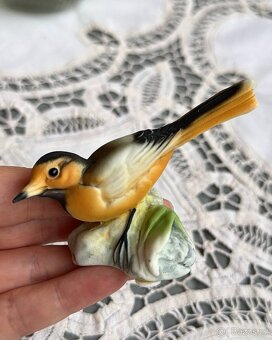 Porcelánové vintage figurky. Ptáci Capodimonte. - 8