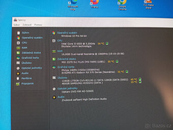 PC - Herní, deska: MSI Z270 Sli Plus/ I5-6400/ SSD - 8