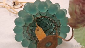 Vintage Art Nouveau Murano Czech Glass Grape Cluster Fruit - 8