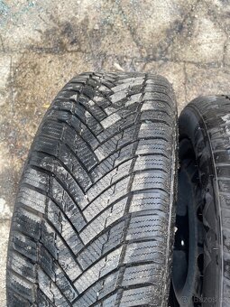 Plechové kola 5x112 ET43 + zimní pneu 195/55 R15 - 8