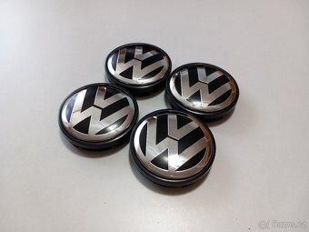 Středové krytky Vw, 56x52mm chrom logo - 8