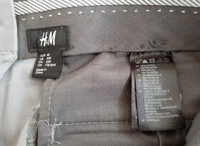 Světle šedý pánský oblek H&M vel. 48 - 8