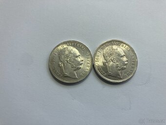 Rakúsko Uhorsko 1 zlatníky forint florint - strieborné mince - 8