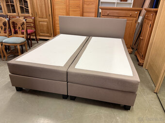 Zánovní boxspring dvoupostel značková - 8