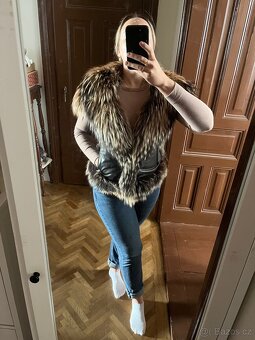 Luxusní kožešinová vesta - 8