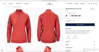 Zánovní luxusní merino svetr Amundsen Peak Half Zip - 8