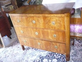 Biedermeier psací komoda po renovaci v pěkném stavu - 8