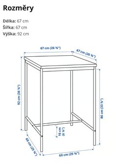 Barový stůl a židle - 8