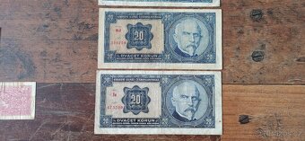Bankovky a státovky 1919-1945, ČSR. Protektorát. - 8