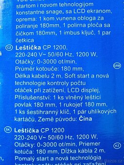 Autoleštička 180mm 1200W - 8