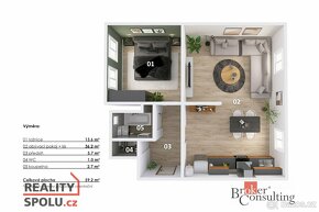 Pronájem, byty/2+kk, 59.2 m2, 46845 Velké Hamry, Jablonec na - 8