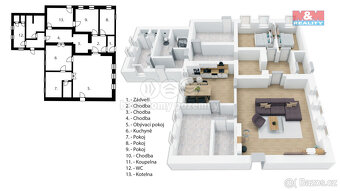 Prodej rodinného domu, 344 m², Mostek - 8