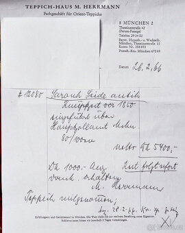 Starožitný hedvábný koberec Saruk Sarugh kolem roku 1850 Ori - 8