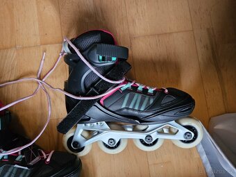 Inline dívčí brusle Oxelo Fit 3 rostoucí - 8
