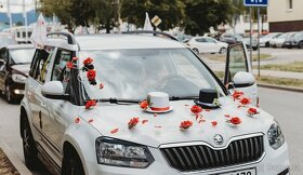 Svatební dekorace na auto - 8