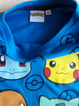 Pokemon Pikachu mikina, mikinka žlutá a tričko, vel.110/116 - 8