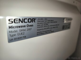 Mikrovlnná trouba Sencor SMW 2917 - 8