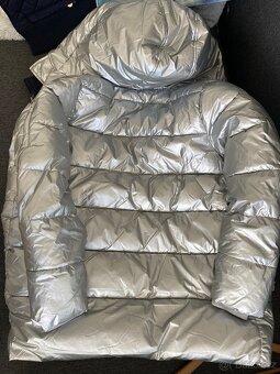 Dívčí zimní bunda dlouhá - Marks & Spencer vel. 158 - 8