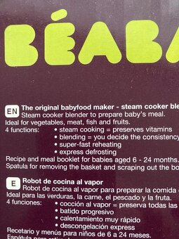 Béaba - parní vařič a mixér kojenecké stravy - 8
