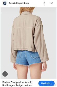 Review dámská lehká cropped bunda vel. Uni bavlna len - 8