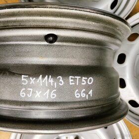 Disky r16 Renault, Opel 5x114,3 6Jx16 ET50 č. G21 - 8